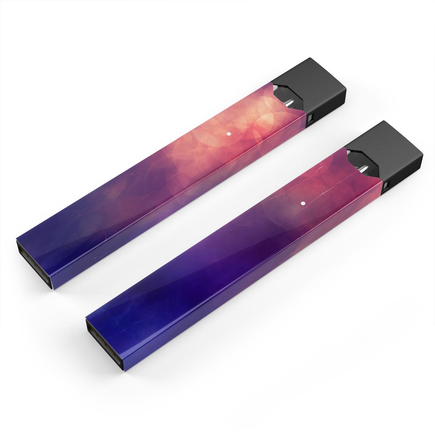 Abstract Fire & Ice V17 premium skin-wrap sticker for JUUL device, showcasing vibrant colors and sleek design.